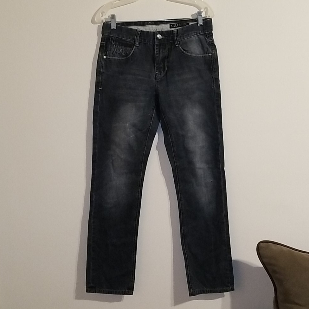 Killer men's black and gray vintage 30/32 jeans